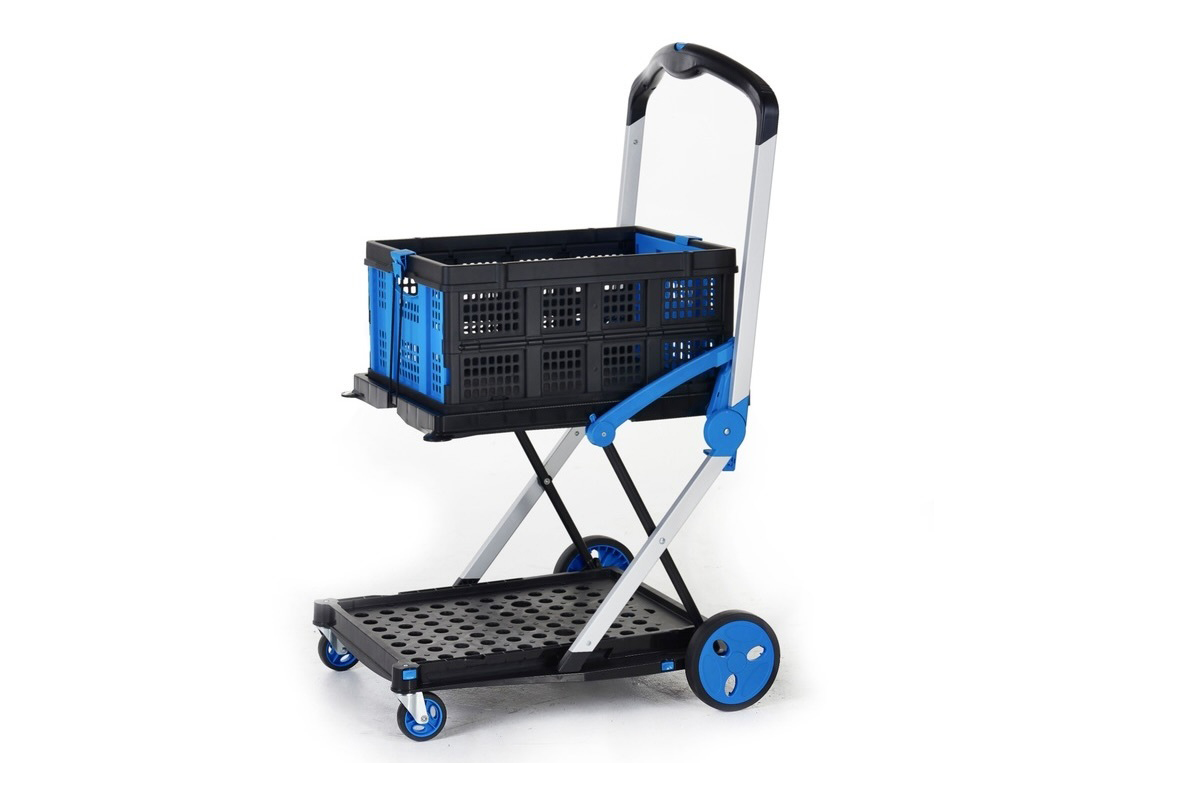Large Trolley with Clever Folding System plus Folding Storage Box - 'Proplaz'