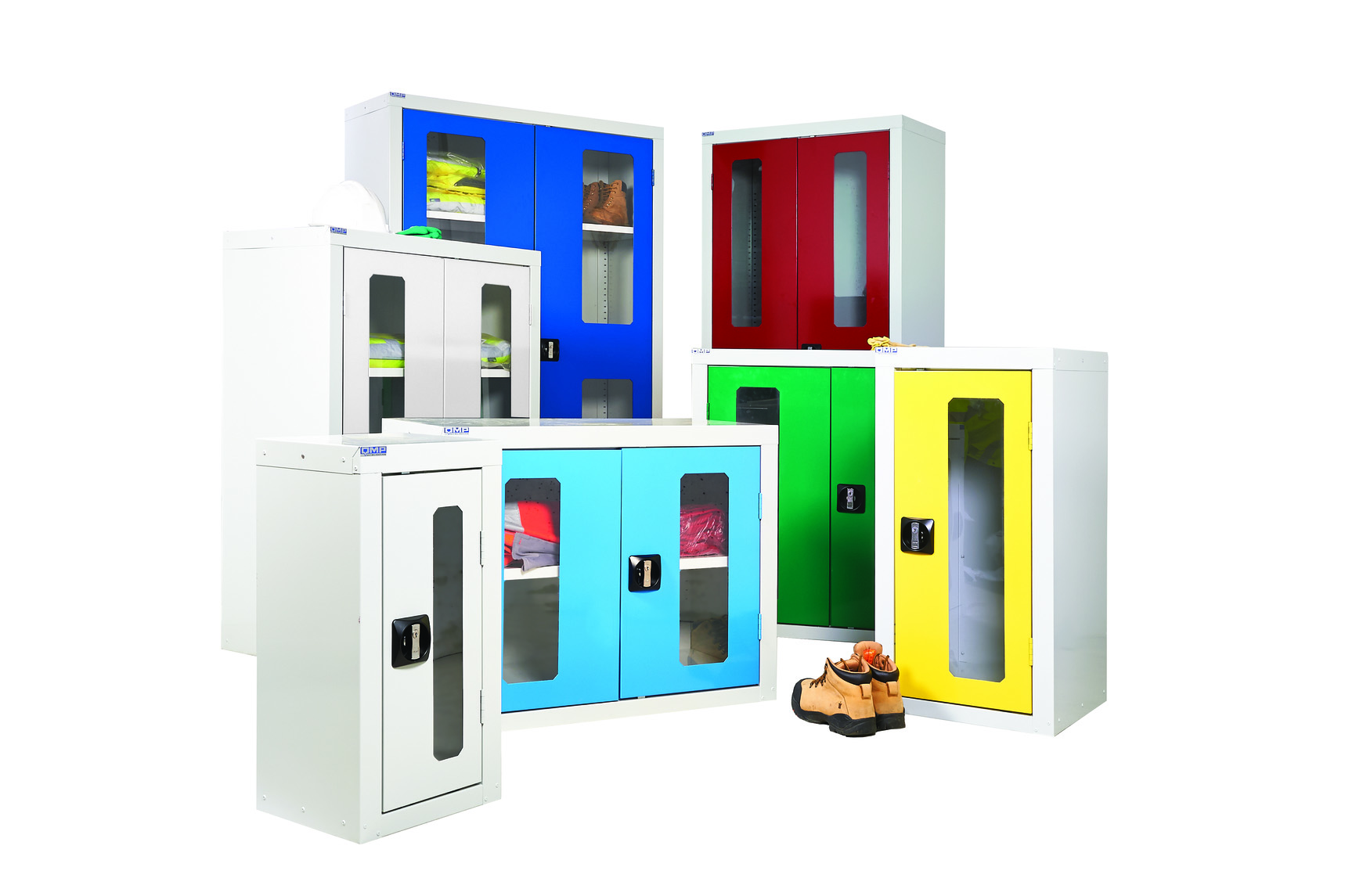 Cupboards with Vision Door - High quality perspex door allows you to see the contents of the cupboard whilst locked